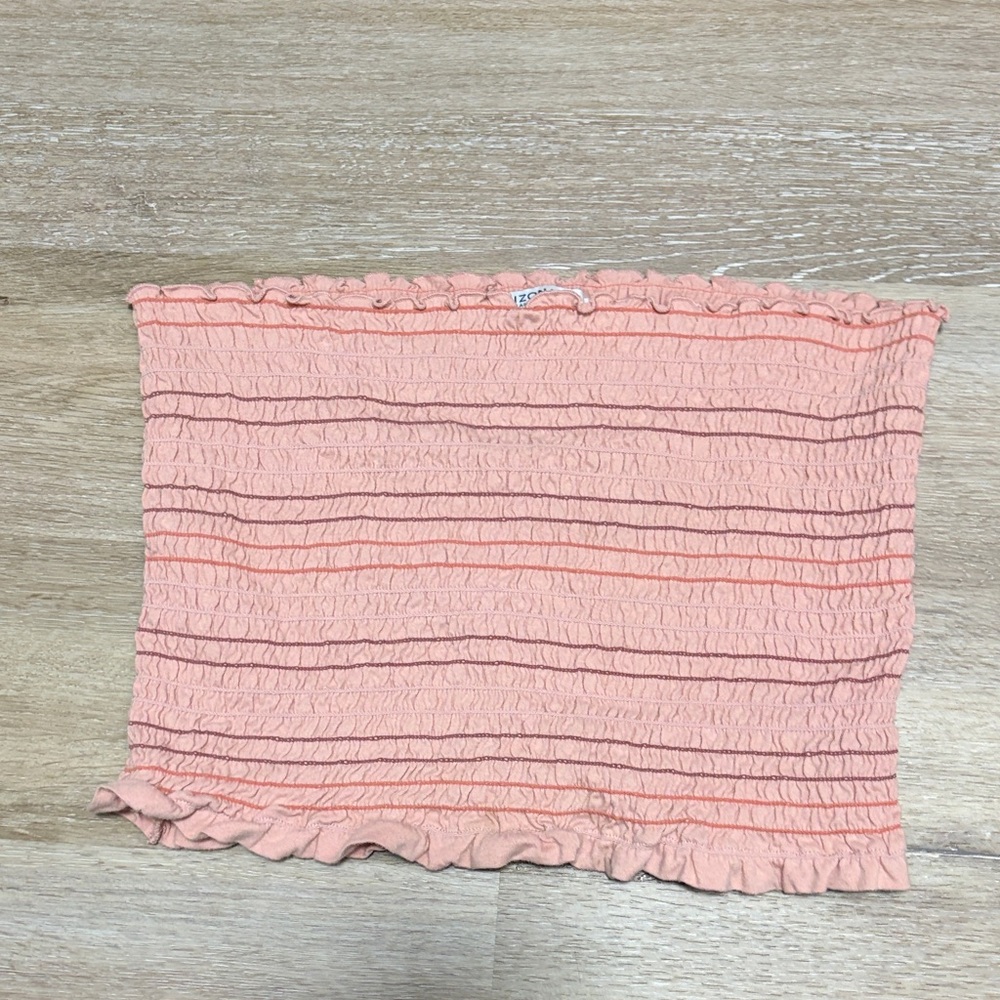 Arizona Jean Company pink Ruffled tube top